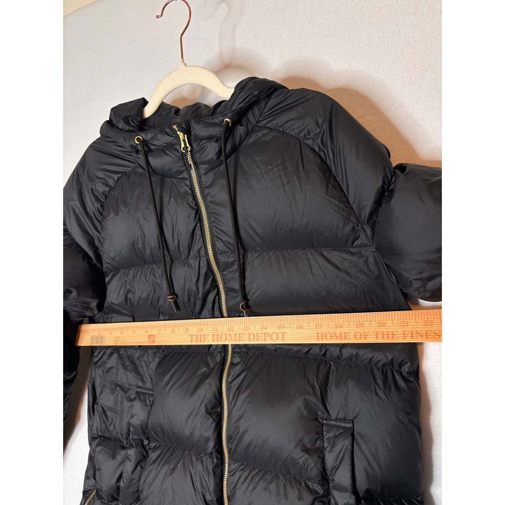 Eddie Bauer Down Black Hooded Puffer Coat Jacket Parka Size L‎ - Picture 7 of 9